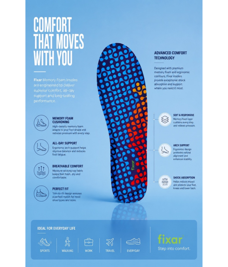 Fixar-memory-foam-insoles-