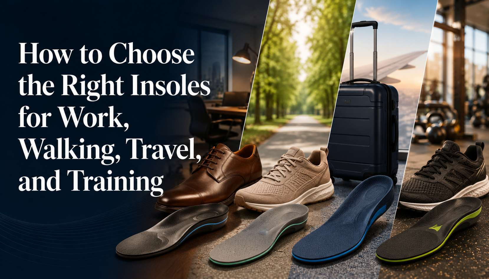 How to Choose the Right Insoles for Work, Walking, Travel, and Training